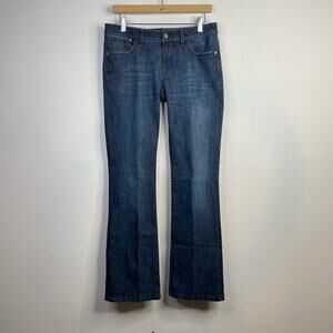 DL1961 Jennifer High Rise Boot Cut 4 way Stretch Denim Blue Jeans womens 30